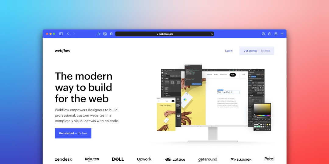 Home Webflow No-Code Website Builder Screenshot